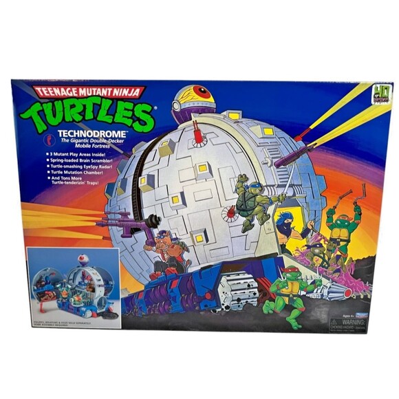 TECHNODROME Playset Playmates Teenage Mutant Ninja Turtles Classic TMNT